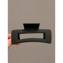 4pcs Women's Black, White, Brown 4. 33in/11cm Square Plastic Large Hair Clips, Fashionable, Elegant, Versatile, Minimalist Style, Suitable For Daily, Party, Commute, Vacation - Hair Claws For Styling, Washing, Make-Up, Outfit Accessorizing Summer Hair Jaw Clip Hair Clamps Hair Clutch Hair Catcher Clip, School Stuff, College Fall Winter Claw Clip Hair Accessories For Women - 多色 2 - 查看 6