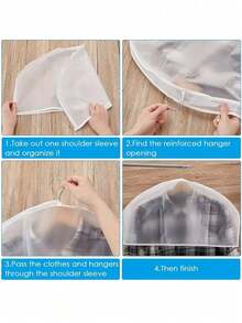 Travel Clothes Dust Cover - Shoulder Bag, Hanging Garment Bag - Protects Clothes From Dust And Dirt - 60.96x27.94x5.08cm/24.0x11.0x2.0inch - Multicolor - View 2