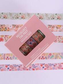 5卷/盒水果图案和纸胶带，适用于日记本、圣经、剪贴簿、装饰、文具（0.39*78.74英寸），返校季必备 - 彩色 - 查看 12