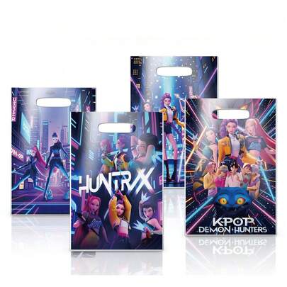 1套随机款式女巫猎人主题礼品袋、派对手提袋、包装袋、女巫猎人周边装饰礼品袋