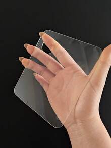 1个透明亚克力彩妆调色盘，大号，彩妆调色盘，美甲调色盘，适用于粉底、眼影、睫毛膏、口红和美甲，适合送礼、旅行、经济实惠，旅行必备品 - 無色 - 查看 4