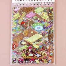 New 3D Stereoscopic Effect Miniature Scene Sticker Collection, DIY Dollhouse Kumiko Girl Landscaping Stickers - Miniature Scenery Stickers - View 5