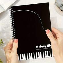 1本A5尺寸音乐主题螺旋笔记本，灵感源自“生命之乐”，适合音乐爱好者，内含100页优质纸张，封面设计优雅，是馈赠佳品。 - B - 查看 4