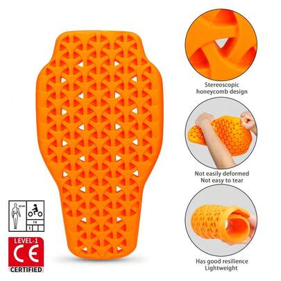 新款摩托车背部护具胸部护具肩部肘部背部保护垫摩托车CE认证防护装备赛车插片护甲背部防护装备垫摩托车防护配件骑行必备男女骑行者礼物