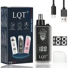 Máy tỉa lông mũi và tai điện tử LQT, dùng được cả nam và nữ, mini cầm tay, sạc USB, đầu bằng thép không gỉ, màn hình LED thông minh, động cơ êm ái, làm sạch lông mũi không gây đau, món quà lý tưởng cho Ngày của Cha. - nhiều màu - Xem 11