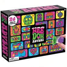 Nee Doh 24-Day Surprise Advent Calendar, Cute Sensory Fidget Squishy Toys, Colorful Stress Relief Gift Box For Kids 3+, Great Holiday & Birthday Gift - 1 - 查看 3