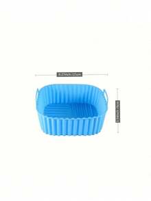 1/2 Khay nướng bằng silicon dùng cho nồi chiên không dầu, chịu nhiệt cao, khay hấp silicon chuyên dụng để nướng bánh. - Nhiều màu - Xem 9