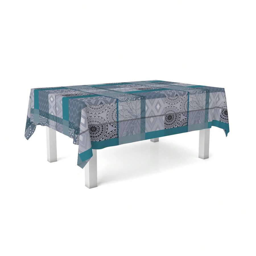 Kiva Waterproof And Stain-Resistant Oilcloth Tablecloth In Sizes From 100x140 To 300x140 Cm And Round 140 Cm - Oilcloth Tablecloth: Protection And Style For Your Table - Available In 12 Designs - 選項 6 - 查看 1
