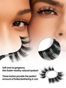 MAANGE 50/2 Pairs High Quality Faux Mink Eyelashes, Individually Packaged, Mixed Styles, Boxed, Natural Criss-Cross Thick Lashes, Cat Eye Lashes, Faux Mink Lashes, Criss-Cross Long Lashes, Thick Curly Lashes, Suitable For Parties, Cartoon Style Lashes, Natural Thin Curly Lashes, Enlarging Eyes, Travel Essential. Wedding, Party, Women's Gift, Date Gift (For Female), Girlfriend, Wife, Mother, Birthday Gift, Party Gift - Black - View 10