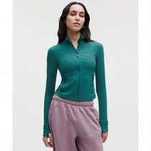Lululemon Define Cropped Jacket Nulu LW3HWES - Deep Marina - View 1