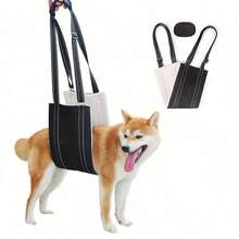 遛狗辅助背带、柔软毛绒老年/受伤犬辅助背带、透气康复护理背带、残疾犬楼梯和汽车辅助背带、后腿辅助背带 - 彩色 - 查看 8