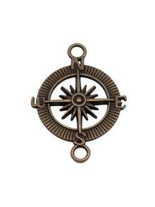 10pcs 33x24mm Compass Connector For DIY Bracelet Making Necklace Making Jewelry Making Handmade Craft Findings - Compass Connector - View 5