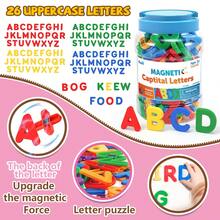 Colorful Plastic Letter & Number Magnetic Fridge Stickers, ABC 123 Educational Toy Set, Preschool Learning Spelling, Counting, Uppercase & Lowercase Letters, Math Symbols, Sensory Toys For Boys & Girls - 彩色 - 查看 5