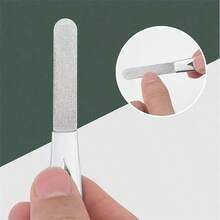 1/10 chiếc Dũa móng tay hai mặt bằng thép không gỉ, dụng cụ tạo hình và đánh bóng móng - Nhiều màu - Xem 2