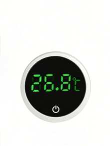 Termómetro digital LED inteligente para acuario, termómetro autoadhesivo para tanque de peces, monitoreo preciso de la temperatura del agua en tiempo real, diseño compacto y mini adecuado para acuario - Albaricoque - Ver 5
