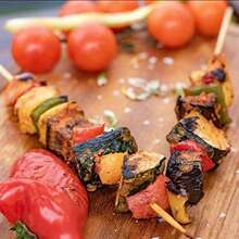 300/200/100/80/50/30/20支装 20厘米竹签，水果签，甜点签，烧烤签，方形木制开胃菜牙签，适用于派对、三明治、新鲜农产品拼盘 - 多色 - 查看 4