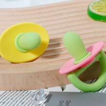 1个宠物柔软舒缓安抚奶嘴，仙人掌磨牙玩具，猫爪安抚奶嘴盒，幼犬幼猫磨牙玩具，可水洗，缓解出牙不适 - 彩色 - 查看 7