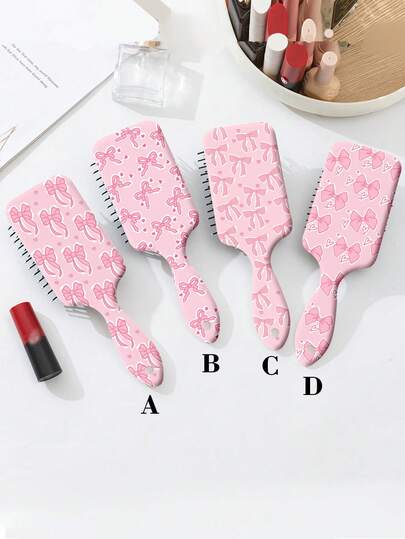 1pc Cute Large Size Straightening Air Cushion Hair Brush, Breathable Fluffy Hair Comb, Suitable For Various Hair Types, Birthday/Holiday Gift For Women
