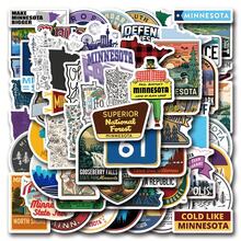 61张明尼苏达州主题贴纸，可用于剪贴簿、日记本、笔记本电脑、保险杠、滑板、水瓶、收藏品、笔筒、笔记本、电脑、手机等，为您的生活增添许多乐趣，是送给成年人的完美礼物。 - 查看 11