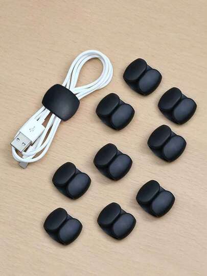 Cable Organizer, Earphone Cord, Charging Cable Clips, Wire Fasteners, Cable Clips, Cable Ties, Cable Management Organizer