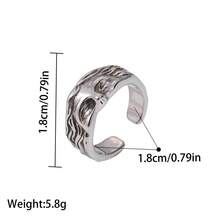 1pc Retro Half Face Sculpture Fashion Ring, Suitable As A Commemorative Gift Or Holiday Gift For Friends - Portrait Ring - View 8