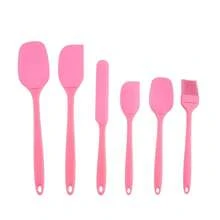 Bộ 6 dụng cụ làm bánh bằng silicon, thìa và cọ chịu nhiệt chống dính, dụng cụ nhà bếp dùng cho bánh ngọt, kem và nấu nướng. - Nhiều màu - Xem 9