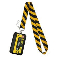 Retro Cassette Tape - Cool! ID Card Holder, Lanyard, Men's Card Holder, Neck Strap, Women's Badge Clip, Key Chain - Multiple Styles - View 1