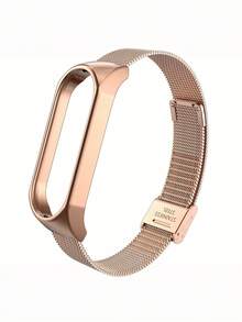 1pc Stainless Steel Strap Compatible With Xiaomi Mi Band 3/4/5/6, Unisex, Classic Minimalist Casual Style - For Mi Band 3/4/5/6 - View 20