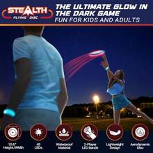 USA Toyz Stealth Flying Disc Azul/Rojo - como en la foto - Ver 3