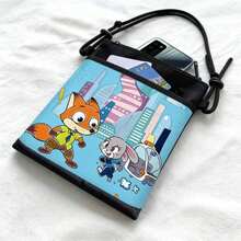 Túi đeo chéo vai MINISO họa tiết Zootopia dễ thương, nhiều kiểu dáng thời trang, nhỏ gọn và tiện dụng, phù hợp cho trường học, hoạt động ngoài trời, thể thao, sử dụng hàng ngày, làm quà tặng. - Kiểu ngẫu nhiên [1 chiếc] - Xem 2