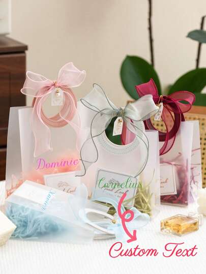 Customizable INS Style High-End Gift Tote Bag, Wedding Season Souvenir Bag, Mother's Day Birthday Valentine's Day Gift Packaging Bag