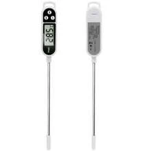 Termómetro Digital para alimentos, lectura en tiempo Real, termómetro para carne y bebidas con pantalla LCD y sonda, termómetro electrónico para cocina RVNE - Blanco - Ver 6