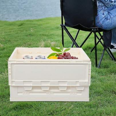 Foldable Camping Storage Container, 65L Folding Storage Container, Storage Bins Box For Picnic