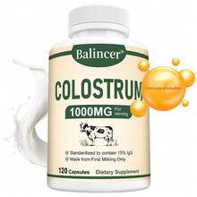 Colostrum Capsules - 1000 Mg Colostrum And 150 Mg Immunoglobulins Per Serving - Support A Healthy Immune System, 120 Capsules - 1 Bottle - View 1
