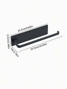 1pc Modern Kitchen Paper Towel Holder - Under Cabinet Mounted Paper Towel Roll Rack, Easy Installation, Contemporary Style, Space-Saving Vertical Storage Shelf, Adhesive Wall Mount No Drilling Required, Plastic Material, Bathroom Accessory, Suitable For Commercial And Residential, Essential For Small Apartments - Multicolor - View 11
