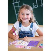 200 Piezas Kit de diario DIY para niñapapeleria para niña Viene con Exquisitos Cuadernos Pegatinas Kit de Artesanía del Libro de Recortes regalos ideal para niñas de 4 a 14 Años - como en la foto - Ver 5