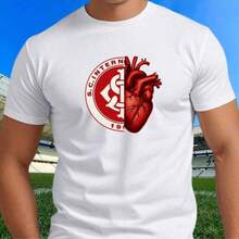 Camiseta Camisa Coração Internacional Colorado Lançamento - Branco - Visão 1