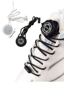 1双自动旋转免系鞋带，锁扣鞋带，旋转鞋带，免系鞋带，鞋类配件 - 彩色 - 查看 4