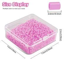 3000pcs/Box 2.6mm Perler Beads, Multi-Color Perler Beads Suitable For Beginner DIY Cute Decor Accessories - 2.6mm Perler Beads - View 2