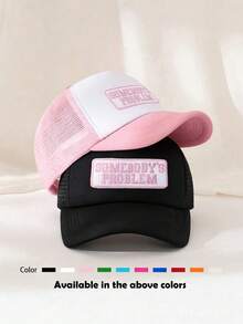 1pc "DAY DNINKIN" Embroidered Patch Decorative Interesting Truck Cap Baseball Cap Sun Hat, Suitable For Daily Commute, Photoshoot, Outdoor Travel, Hiking, Beach Party And Other Occasions,Summer,Holiday,Festival - Style C - View 9