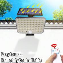 1pc 95/226/232 LED Solar Wall Lamp High Lumen Remote Control Outdoor Light - Multicolor - View 6