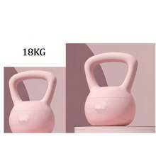 6公斤/8公斤/10公斤/12公斤橡胶哑铃/壶铃，橡胶握把设计，加固手柄，结构坚固耐用，防滑握把，健身器材，适用于力量训练、家庭锻炼和健身房使用。 - 粉色 - 查看 8