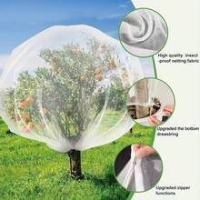 Extra-Thick Garden Netting With Drawstring & Zipper-Insect &Bird Protection For Fruits,Citrus,Flowers Pe Material Insect Netting - Multicolor - View 4