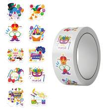 500张普珥节主题贴纸 - 普珥节卷装贴纸，美观实用，可用于剪贴簿、日记本、笔记本电脑、保险杠、滑板、水瓶、电脑、手机、贺卡、相册、家具等装饰。 - 查看 9