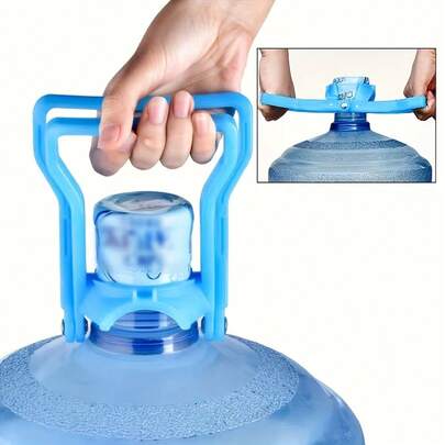 1 pieza Asa de cubo de doble anillo, Elevador manual de botellas de agua de material PP, Elevador de cubos de agua para gimnasio, oficina, camping, senderismo y viajes, accesorios deportivos al aire libre