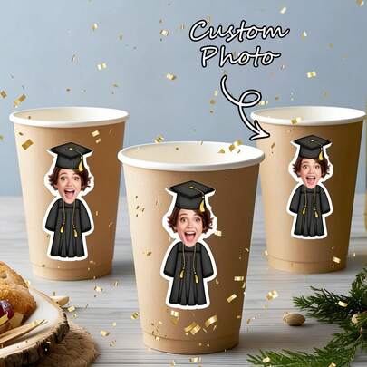 Hình dán mặt bằng giấy vụn nhiều màu sắc cá nhân hóa, Hình dán ảnh bằng giấy vụn nhiều màu sắc, Giấy vụn ảnh mặt nhiều màu sắc tùy chỉnh, Lễ tốt nghiệp, Trang trí tiệc tốt nghiệp, Trang trí lễ tốt nghiệp, Quà tặng tốt nghiệp, Đồ dùng tiệc, Quà lưu niệm tiệc