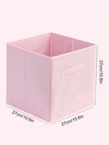 6pcs/3pcs/1pc Pink Foldable Storage Boxes Without Lids, Wardrobe Organizer Bins, Multi-Purpose Storage Containers - Pink - View 3