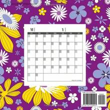 Plain Ol Blank Calendars: Blank Undated Monthly Calendar Undated Blank Wall Calendar 8.5"x8.5" Create Your Own DIY 12 Month Blank Calendar With Colorful Cover Springtime Flowers - como en la foto - Ver 5