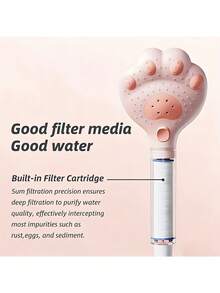 1pc Adjustable Handheld Shower Head With Claw Design, 3 Massage Modes, Suitable For Bathroom, Wall-Mounted Installation, Plastic Material, For Shower Use Only - Three-speed Adjustment - View 10
