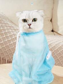 1/3 套装猫咪洗澡袋（防抓），猫咪美容工具，指甲钳，宠物清洁用品，防抓防咬洗澡袋 - 彩色 - 查看 4